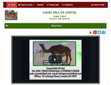 Tablet Screenshot of camelmilkuk.net